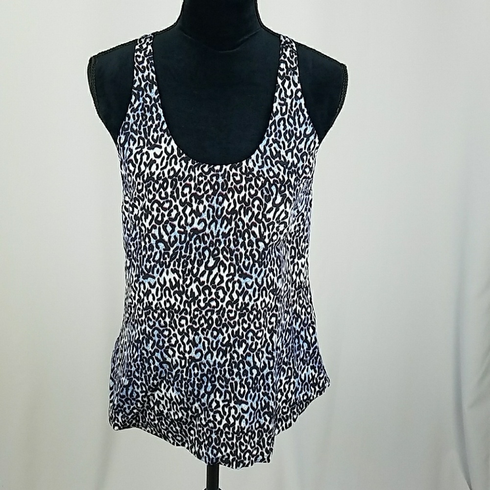 Joie women XS‎ electric leopard drew B pocket tank